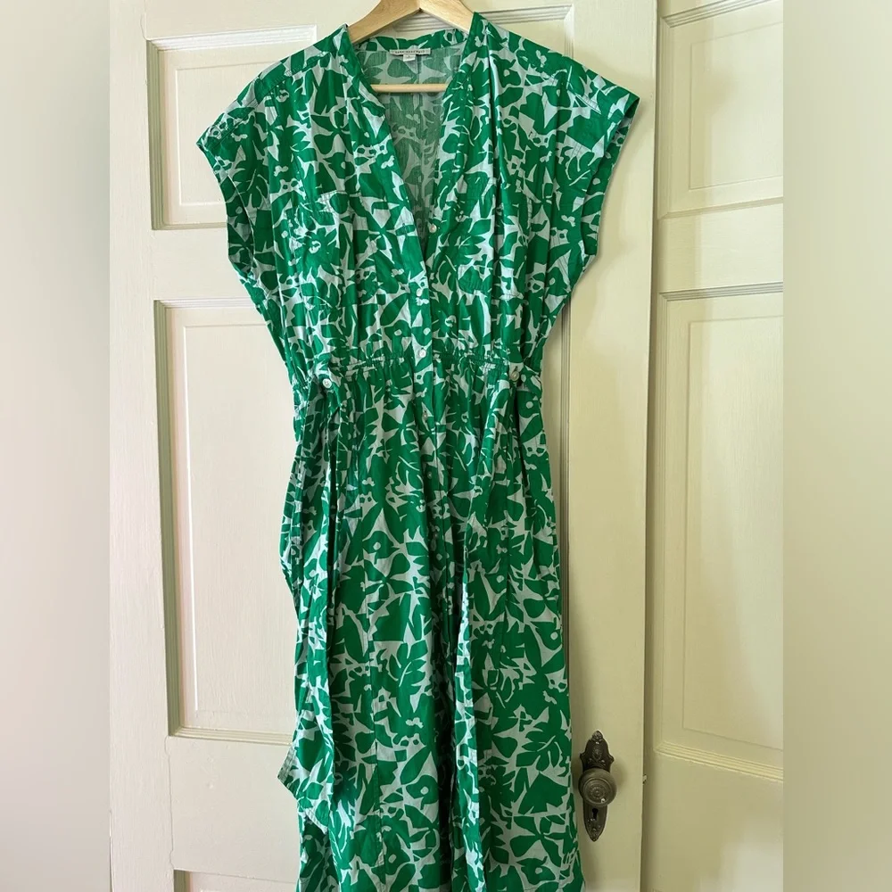 Floral Cotton ShirtDress - Picture 1 of 8